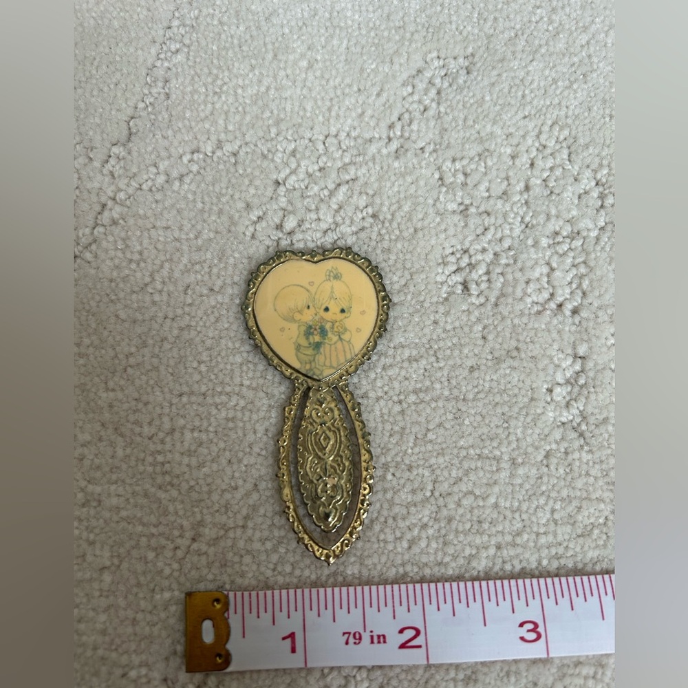 Vintage Precious Moments Bookmark Metal Love Valentine’s Wedding